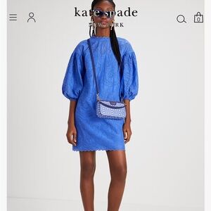 Kate Spade Blue Eyelet Dress